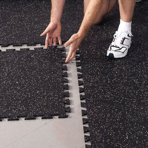 แผ่นยางปูพื้นแบบประสานสำหรับยิมแผ่นยางปริศนาสำหรับเล่นกีฬา - Product Image 5
