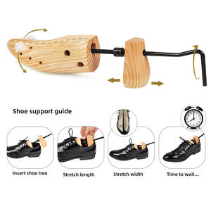 Verstellbarer Schuhspanner aus Holz in Länge und Breite, Schuhdehner und Schuherweiterer für Damen oder Herren - Product Image 6