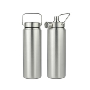 Custom Fietsen/Fietsen/Wandelen Gym Waterfles Magneet Deksel Brede Mond Dubbele Wand Roestvrij Staal Geïsoleerde Vacuüm Thermische Thermos - Product Image 1