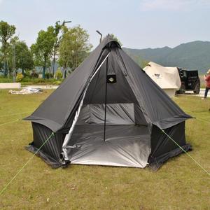 Tente <span class=keywords><strong>yourte</strong></span> pour 8 personnes avec véranda, moustiquaire intégrée, haute imperméabilité, pour camping, avec poêle, en PVC transparent - Product Image 5