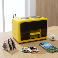 Imprimante UV pour petites entreprises, pour la personnalisation de miroirs de maquillage, coques de téléphone, badges, balles de golf, imprimante tactile avec fonction selfie