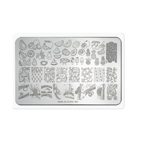Modèle rectangulaire de plaque d'estampage d'ongles de style européen américain résistant à l'usure pour l'expédition