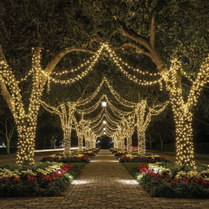 Green PVC Glue Filled IP67 Waterproof LED String <b>Lights</b> 100M 1000 LEDs Warm White Christmas Outdoor Lighting AC 85-265V - Product Image 4