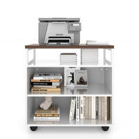 Bureau de direction de luxe en forme de L avec étagère à 3 niveaux, 2 tiroirs et armoire latérale à 1 porte pour table de direction de PDG