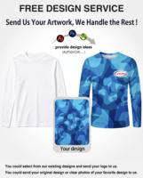 T-shirt à manches longues pour homme avec sublimation personnalisée, motif poisson voilier, col rond, impression intégrale pour vêtements de sport