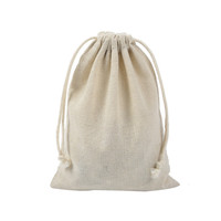Sacs cadeaux en lin naturel pochettes d'emballage de bijoux sac cadeau en lin de coton sac à cordon sac de rangement en coton