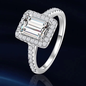 Anel Feminino de Diamante Cultivado em Laboratório, Joias Finas em Prata Esterlina 925, Anel de Casamento com Moissanite - Product Image 3
