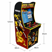 Máquina recreativa comercial de empuje de monedas para 2 jugadores, operada con monedas, versión en inglés, gabinete metálico, Mortal Kombat