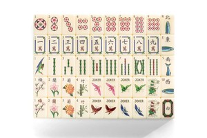 Nouvel ensemble de mahjong américain en jade blanc personnalisé, jeu de <span class=keywords><strong>table</strong></span> de luxe en acrylique pour le divertissement et les loisirs des adultes - Product Image 2