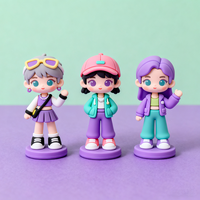 Figurines tendance en silicone personnalisées, cadeau en silicone pour fête, formes de dessins animés en silicone pour souvenirs de film