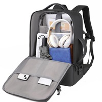 Fuliya personalizado escalable gran capacidad USB mochila extensible al aire libre deporte viaje negocios portátil impermeable hombres mochila