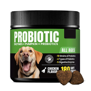 Dierenarts Goedgekeurde Probiotica Voor Honden Zacht Kauwen Met Spijsverteringsenzymen Darmgezondheidsondersteuning Gistbalans Huisdierensupplementen - Product Image 6