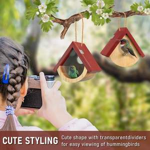 Cage à oiseaux en bois durable Volière en bois écologique pour les petits oiseaux Utilisation en plein air dans le jardin - Product Image 3