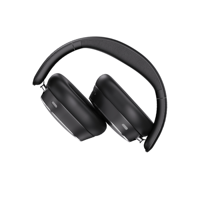 Casque sans fil à double connexion, casque supra-auriculaire BT, casque BT 6.0 avec réduction de bruit ANC, casque de jeu avec boîte de charge