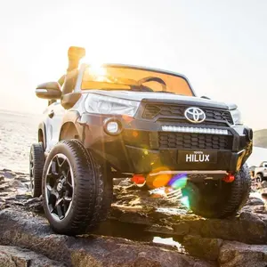 Licensed Toyota Hilux 2019 Real Two seater big kids ride on car children electric car toys car for kids to drive