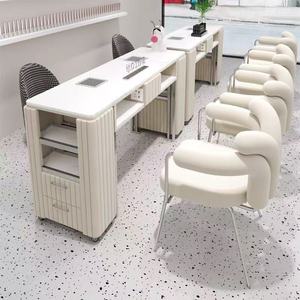 โต๊ะทำเล็บลายหินอ่อนสุดหรูสำหรับร้านทำเล็บ ขายดีประจำปี 2025 - Product Image 4