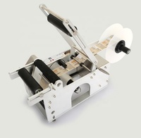 Applicateur d'étiquettes adhésives semi-automatique électrique portatif pour bouteilles en plastique et en verre, bureau, emballage en bois
