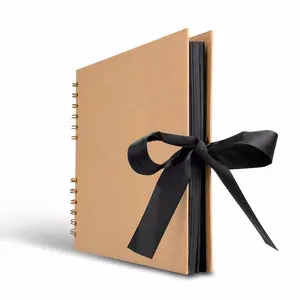 Gran oferta, libro de recortes creativo DIY, libro de invitados de boda, álbum de recortes expandible en blanco, DIY álbum de fotos, álbum de cabina, 40 hojas/80 páginas