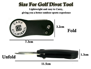 Herramienta de Reparación de Divots de Golf Plegable de Metal OEM con Marcadores de Pelota de Golf, Clip Magnético para Gorra y Accesorios, Herramienta de Reparación de Divots de Golf con Logotipo Personalizado - Product Image 3