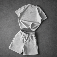 Fabricant sur mesure - Ensemble t-shirt et short à manches raglan avec logo imprimé pour homme - Vêtements décontractés à séchage rapide - Streetwear - OEM ODM