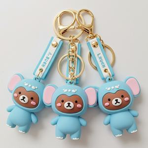 Llavero de Goma con Diseño de Oso de Dibujos Animados, Personalizado con Logotipo, Accesorios de Moda, Llavero 3D de PVC Suave - Product Image 2