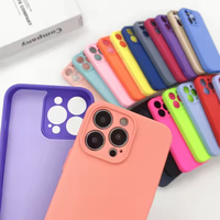 Funda para Teléfono Móvil Color Macaron para iPhone 11 12 13 14 15 16 Pro Max, Carcasa Protectora de TPU a Prueba de Golpes con Protección para la Cámara