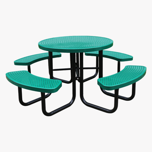Bespoke Camping 100 cm 117 cm <b>Table</b> Set Coffee <b>Table</b> and Chair <b>Outdoor</b> Round Dining <b>Table</b> with 4 Chairs for Cafe - Product Image 6