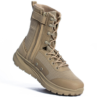 Bottes hautes/basses noires/beiges personnalisées pour hommes-microfibre & cuir synthétique Chaussures extérieures