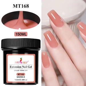 Gel de construction Neissry, brillant et scintillant, étiquette privée, gel dur à paillettes diamant disco pour extension d'ongles - Product Image 6