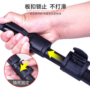 Foldable Aluminum Alloy Landing <b>Net</b> 1.1M 1.6M 1.8M 2.1M 2.3M Black For Fishing With <b>Net</b> <b>Bag</b> - Product Image 3