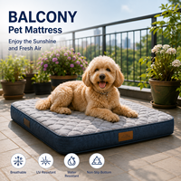 Matelas pour animaux de compagnie en silicone moderne pour l'intérieur en hiver, coussin épais, doux, chaud et confortable pour les chiens avec des fonctionnalités de voyage