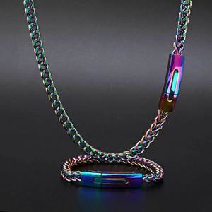 Collar de Cadena Cubana de Acero Inoxidable de 6 mm, Chapado en Oro de 18K, Estilo Hip Hop, para Hombre y Mujer, Venta al por Mayor - Product Image 3
