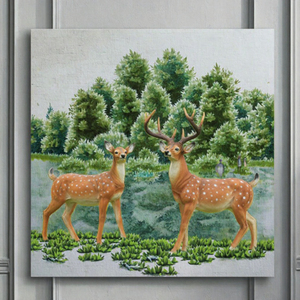 Sculpture de cerf Sika en résine artificielle pour la décoration de la cour et de la maison - Product Image 2