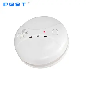 PGST Factory High Sensitivity 433Mhz Wireless Smoke Detector 85dB Sound Heat Alarm Sensor with Mute Function Battery Smoke Alarm