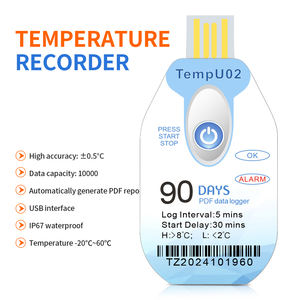 Termômetro <span class=keywords><strong>Digital</strong></span> XINKE TempU09 com Registro de Dados USB, Monitoramento de Temperatura e Pressão, Controle Inteligente por App, Excel OEM IP67 - Product Image 5