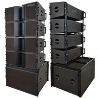 Sistema de Altavoces Line Array Profesional Doble de 10 y 12 Pulgadas, Altavoces Colgantes para Escenario, DJ, Exteriores, Activos y Pasivos