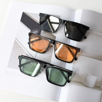 Lunettes de soleil rectangulaires à monture TR90 Offre Spéciale avec jambes minces Lunettes OEM unisexes unisexes au design classique et simple avec logo personnalisé