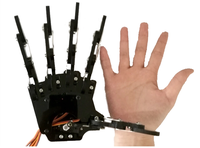Main robotique métallique 5-DOF SR-WZ1 / Doigt robotique bionique / Robot humanoïde / Main robotique à 5 servomoteurs / Pince