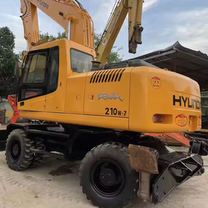 Nouvelle arrivée 21 tonnes Excavatrice sur pneus Hyundai 210W-7 210W-9 d'occasion d'origine coréenne à vendre - Product Image 2
