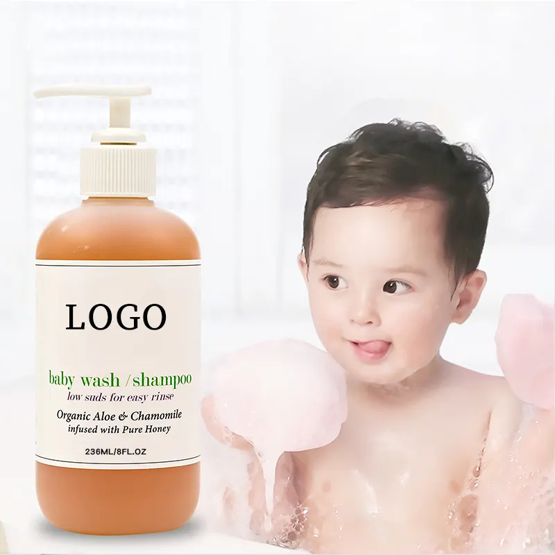 Private Label Malaysian Baby Lotion and Shampoo Cruelty free Natural Organic Aloe Vera Tear free Baby Wash Shampoo Bath