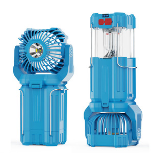 Ventilateur de camping solaire multifonctionnel puissant pour usage extérieur, rechargeable par USB-C, en aluminium, étanche, modèle HB-1979F - Product Image 3