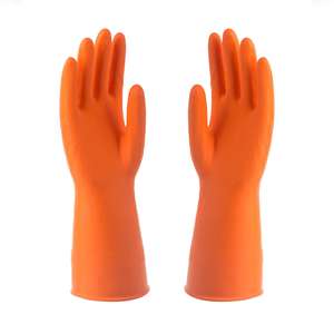 Constructeurs rose pour le nettoyage des travaux en caoutchouc pour les mécaniciens Sécurité pour le travail Gants <span class=keywords><strong>de</strong></span> lavage <span class=keywords><strong>de</strong></span> vaisselle en caoutchouc - Product Image 4