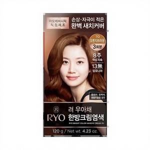 Coloration capillaire élégante gris, crème, orange, marron 70, 120g, nouvelle collection Ryeo Uachae 8806390519663 - Product Image 1