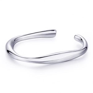 Bague minimaliste personnalisée Dylam avec logo, style naturel, argent 925, bijoux fins, ligne simple, bague ouverte réglable pour femmes en or 18 carats - Product Image 1