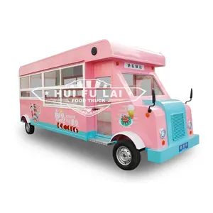 작은 아이스크림 햄버거 음식 자동 판매기 카트 키오스크 푸드 트럭 가게 판매