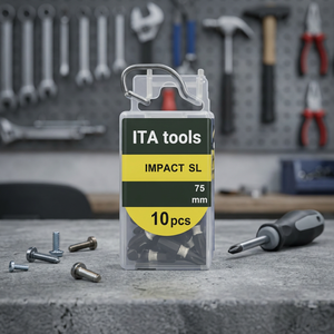 Brocas Ranuradas Industriales ITA Tools de 1/4\" y 75 mm de Largo, Fabricadas en Taiwán, para Bricolaje y OEM - Product Image 1