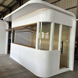 Metal carved plate vending booth, security guard booth, mobile <b>house</b>, <b>prefab</b> <b>house</b>, lounge room, direct supply from Zhejiang ori - Product Image 5
