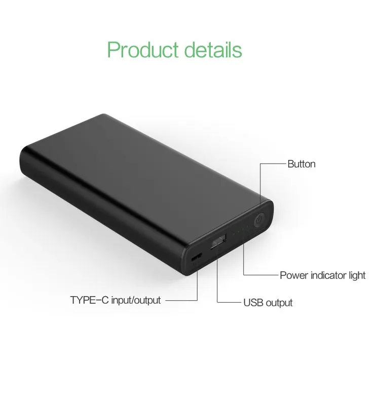 Pd Laptop Charger 20000mAh Portable Mobile Charger Power Bank For Mobile Phone | Advanced Intelligent Protection Chip With 65W PD For Laptop