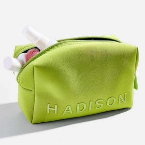 8oz vải dập nổi logo Du Lịch Túi tổ chức vải phụ nữ đi du lịch vệ sinh cá nhân Túi xách tay mỹ phẩm trang điểm công cụ lưu trữ túi - Product Image 2