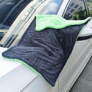 Serviette de voiture en microfibre tissée 620 g/m², écologique, séchage rapide, couleur unie, grande capacité de récupération d'eau, vente directe usine - Product Image 4